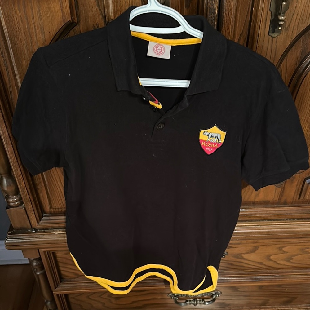 ASRoma Black Polo